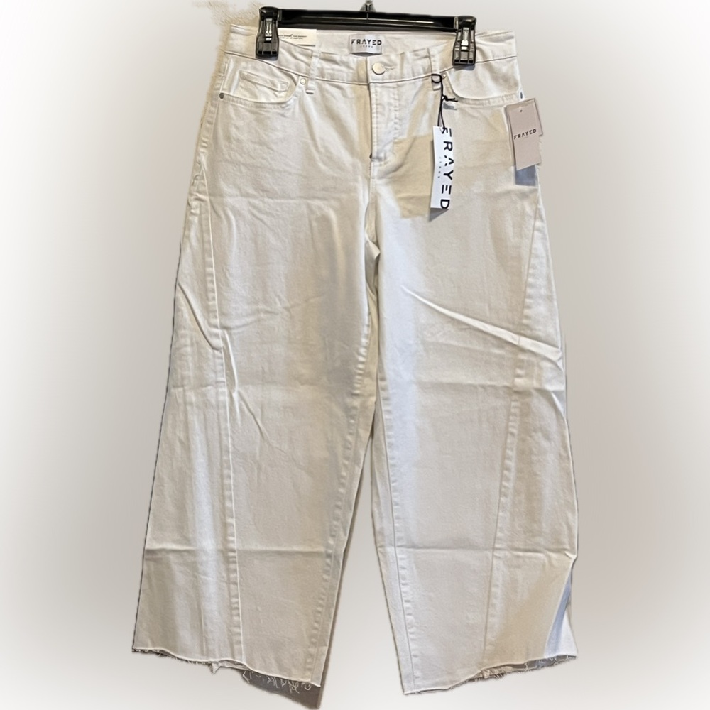 Frayed Jeans White Sizes 26 and 28 NWT